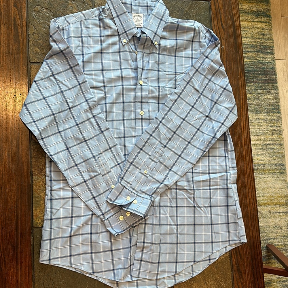 Like new brooks brothers regent button down, size large
